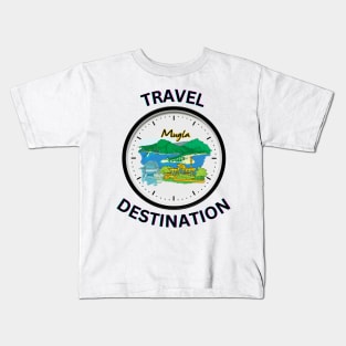 Travel to Mugla Kids T-Shirt